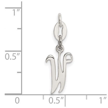 Sterlingsilber Buchstabe W Initiale Charm