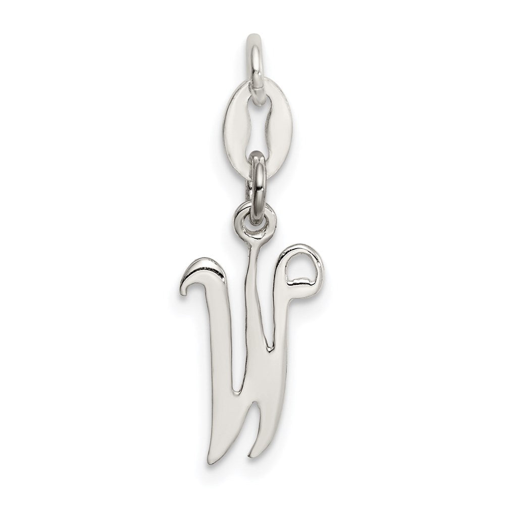 Sterlingsilber Buchstabe W Initiale Charm