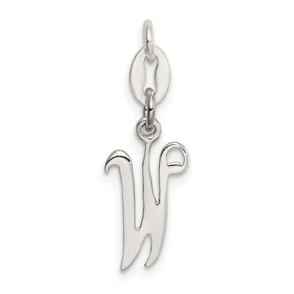 Sterlingsilber Buchstabe W Initiale Charm