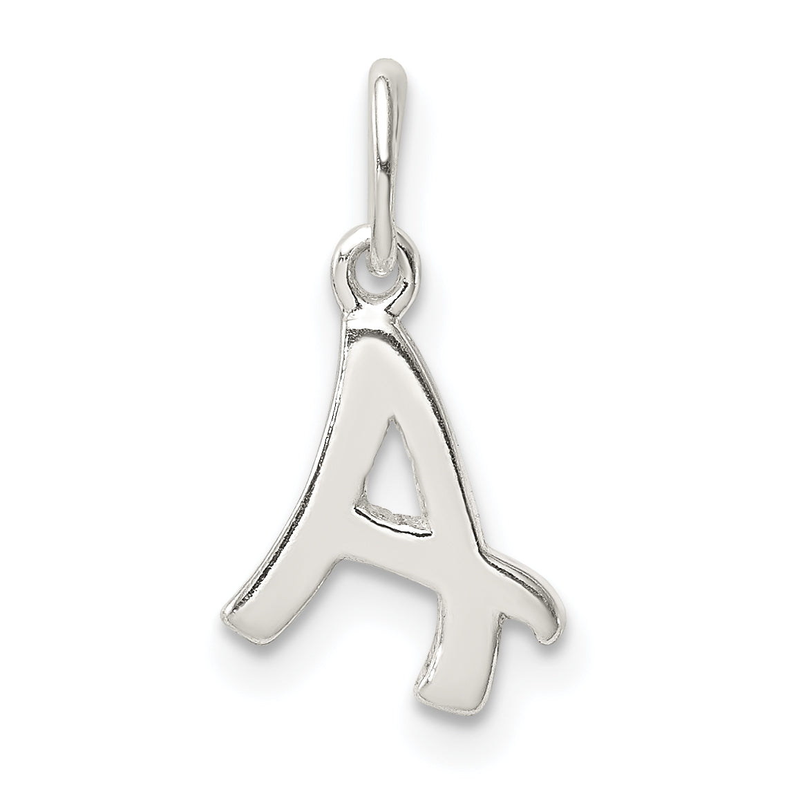Sterlingsilber Buchstabe A Initiale Charm