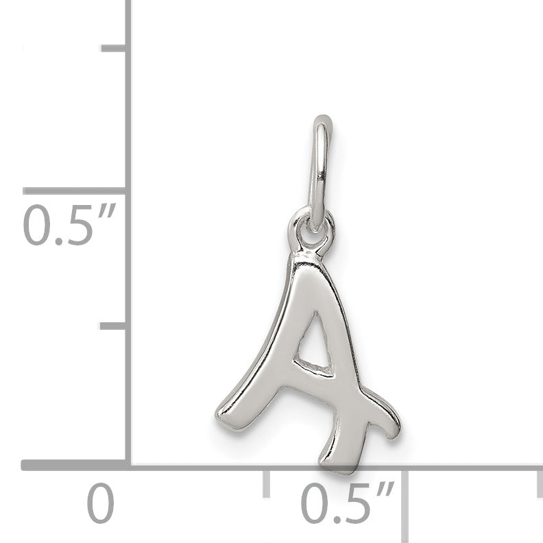 Sterlingsilber Buchstabe A Initiale Charm