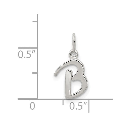Sterlingsilber Buchstabe B Initiale Charm
