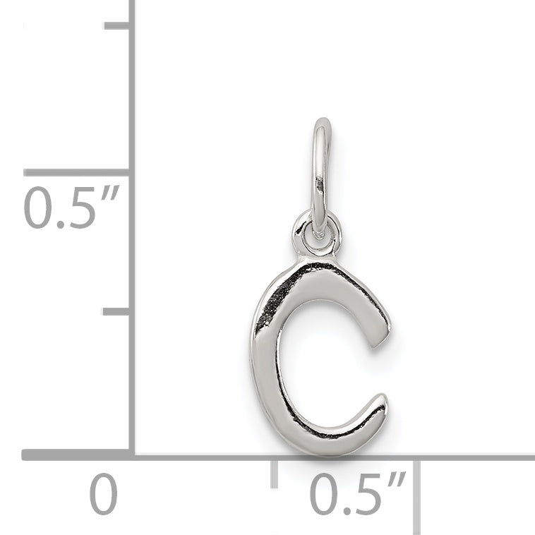 Sterlingsilber Buchstabe C Initiale Charm