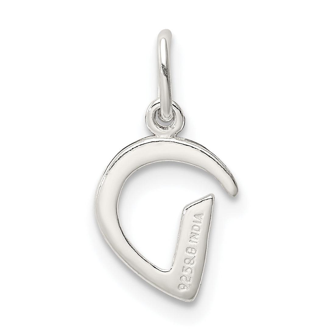 Sterlingsilber Buchstabe D Initiale Charm
