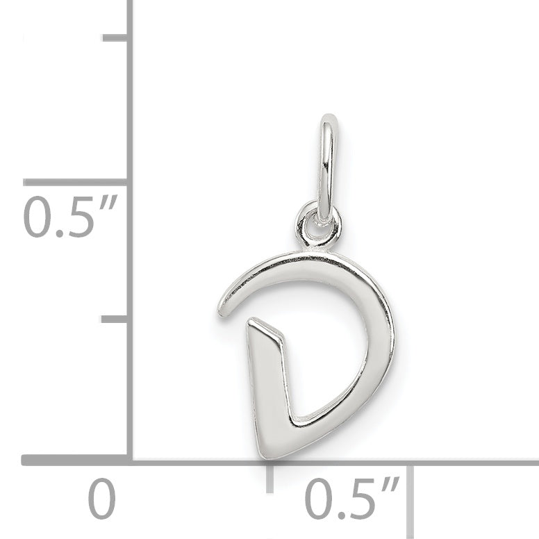 Sterlingsilber Buchstabe D Initiale Charm