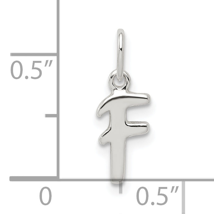 Sterlingsilber Buchstabe F Initiale Charm