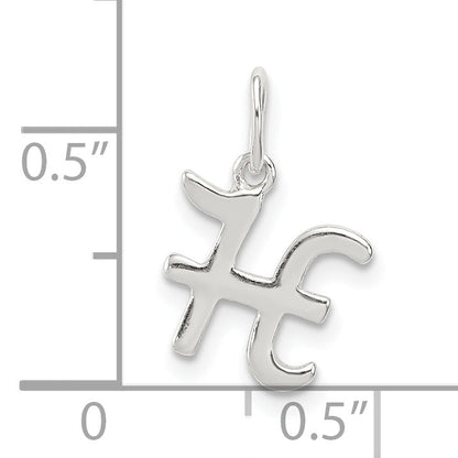 Sterlingsilber Buchstabe H Initiale Charm