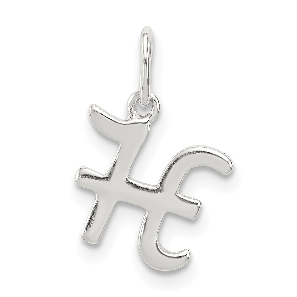 Sterlingsilber Buchstabe H Initiale Charm