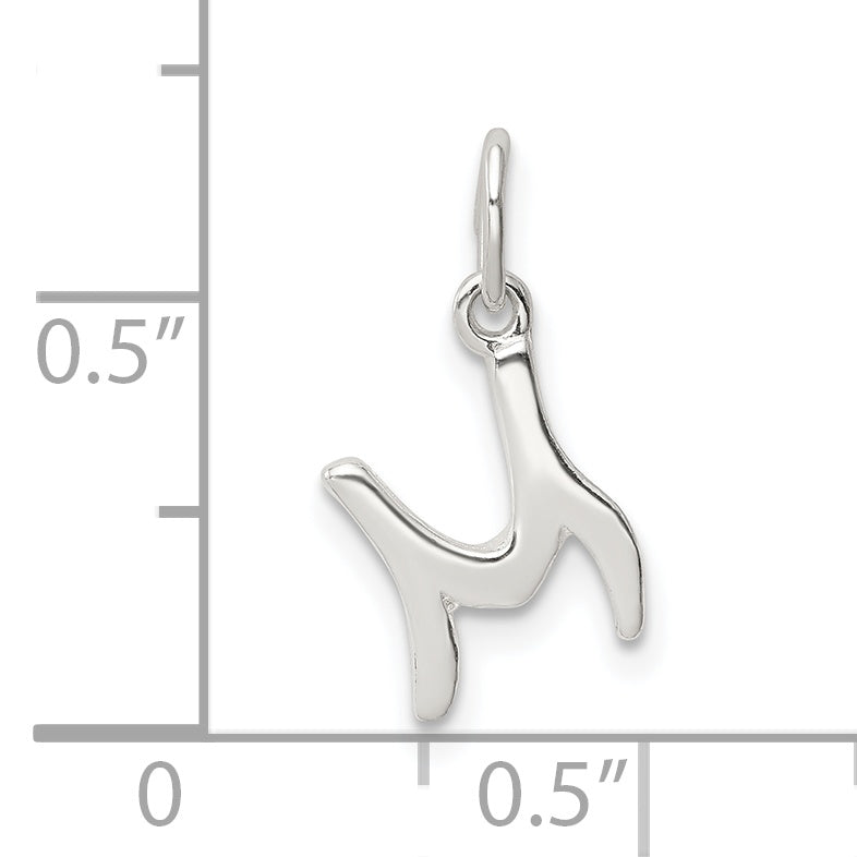 Sterlingsilber Buchstabe M Initiale Charm