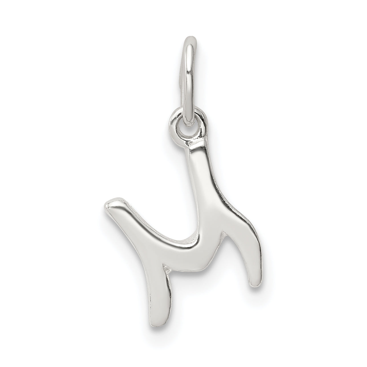 Sterlingsilber Buchstabe M Initiale Charm