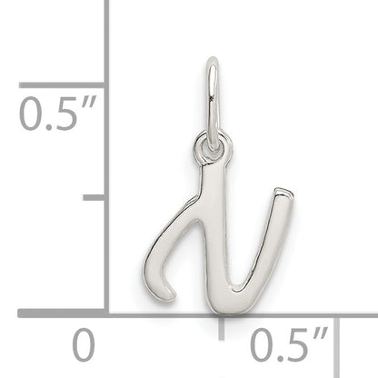 Sterlingsilber Buchstabe N Initiale Charm