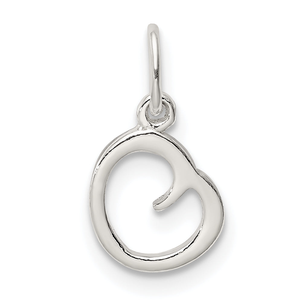 Sterlingsilber Buchstabe O Initiale Charm