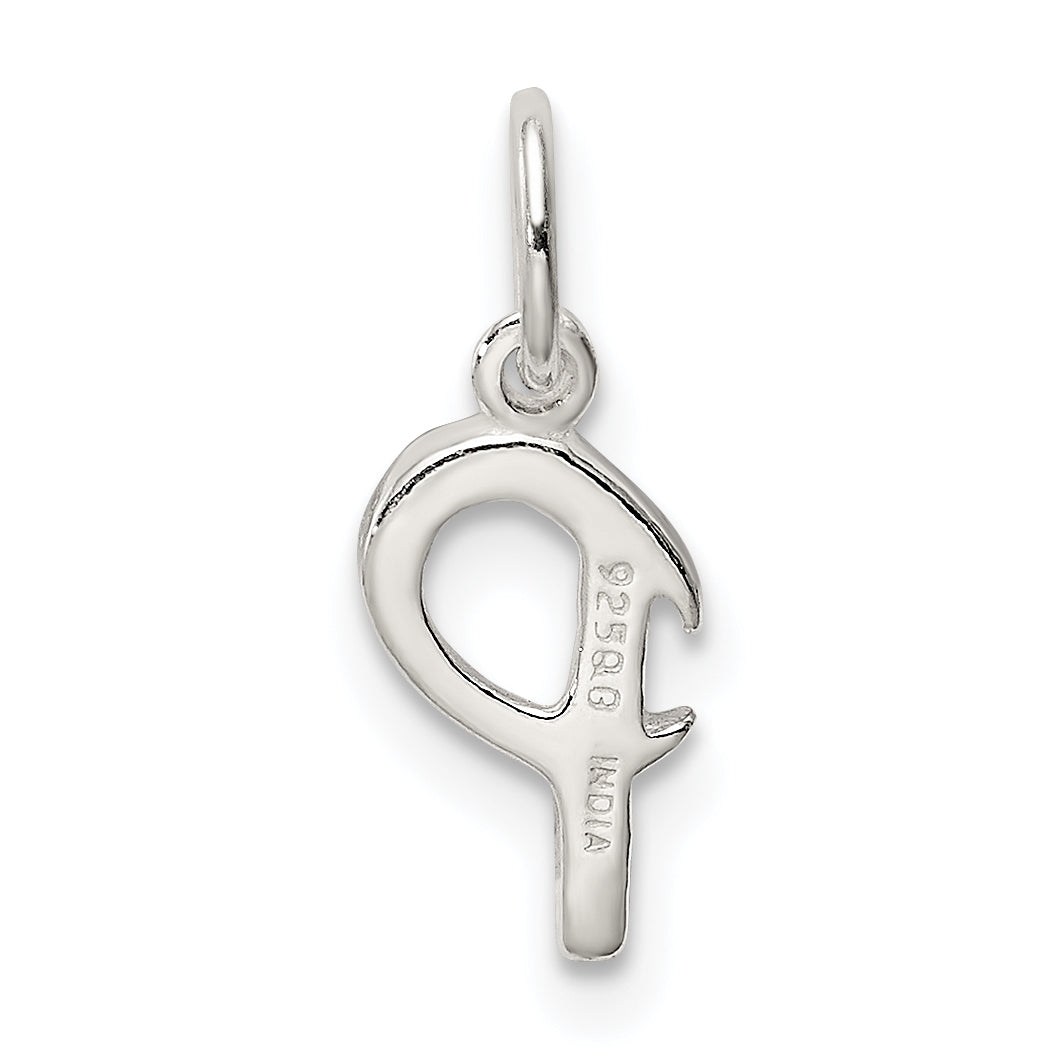 Sterlingsilber Buchstabe P Initiale Charm