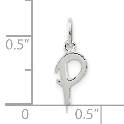 Sterlingsilber Buchstabe P Initiale Charm