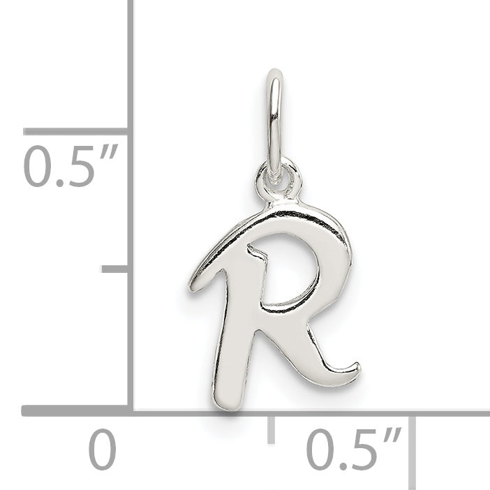 Sterlingsilber Buchstabe R Initiale Charm