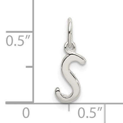 Sterlingsilber Buchstabe S Initiale Charm