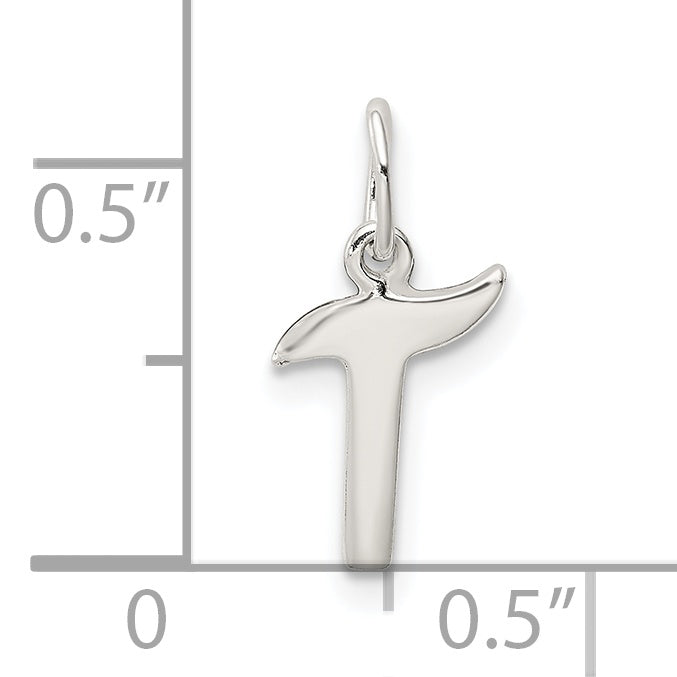 Sterlingsilber Buchstabe T Initiale Charm