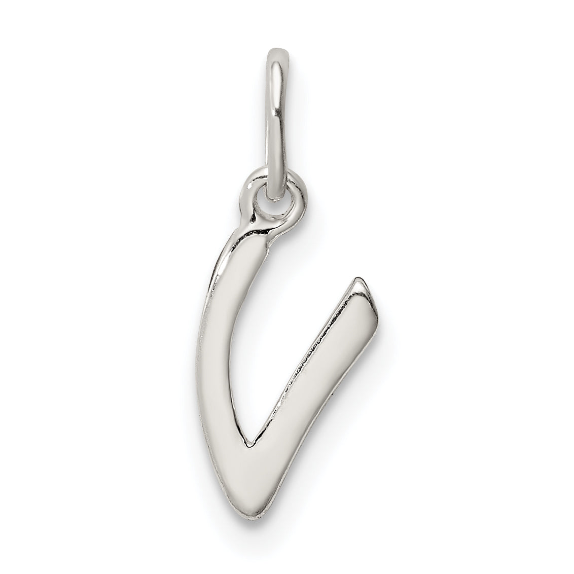 Sterlingsilber Buchstabe V Initiale Charm