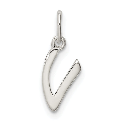 Sterlingsilber Buchstabe V Initiale Charm
