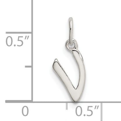Sterlingsilber Buchstabe V Initiale Charm
