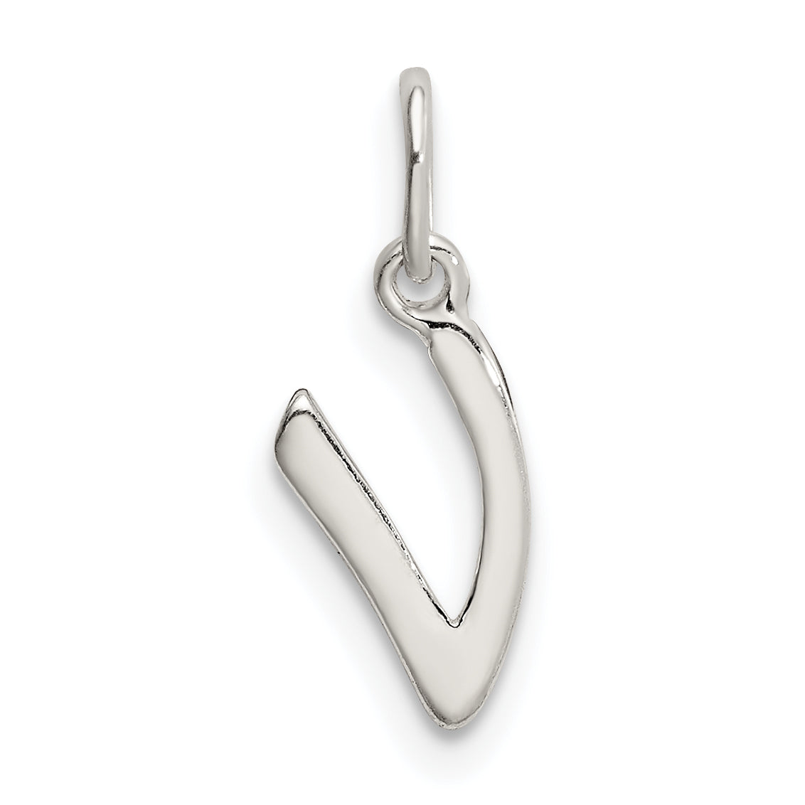 Sterlingsilber Buchstabe V Initiale Charm