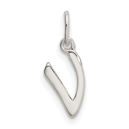 Sterlingsilber Buchstabe V Initiale Charm