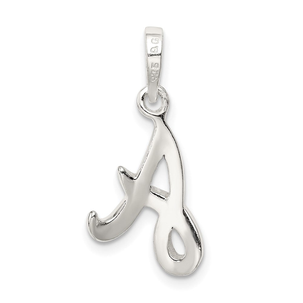 Sterlingsilber Buchstabe A Initiale Anhänger