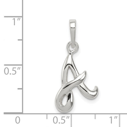 Sterlingsilber Buchstabe A Initiale Anhänger