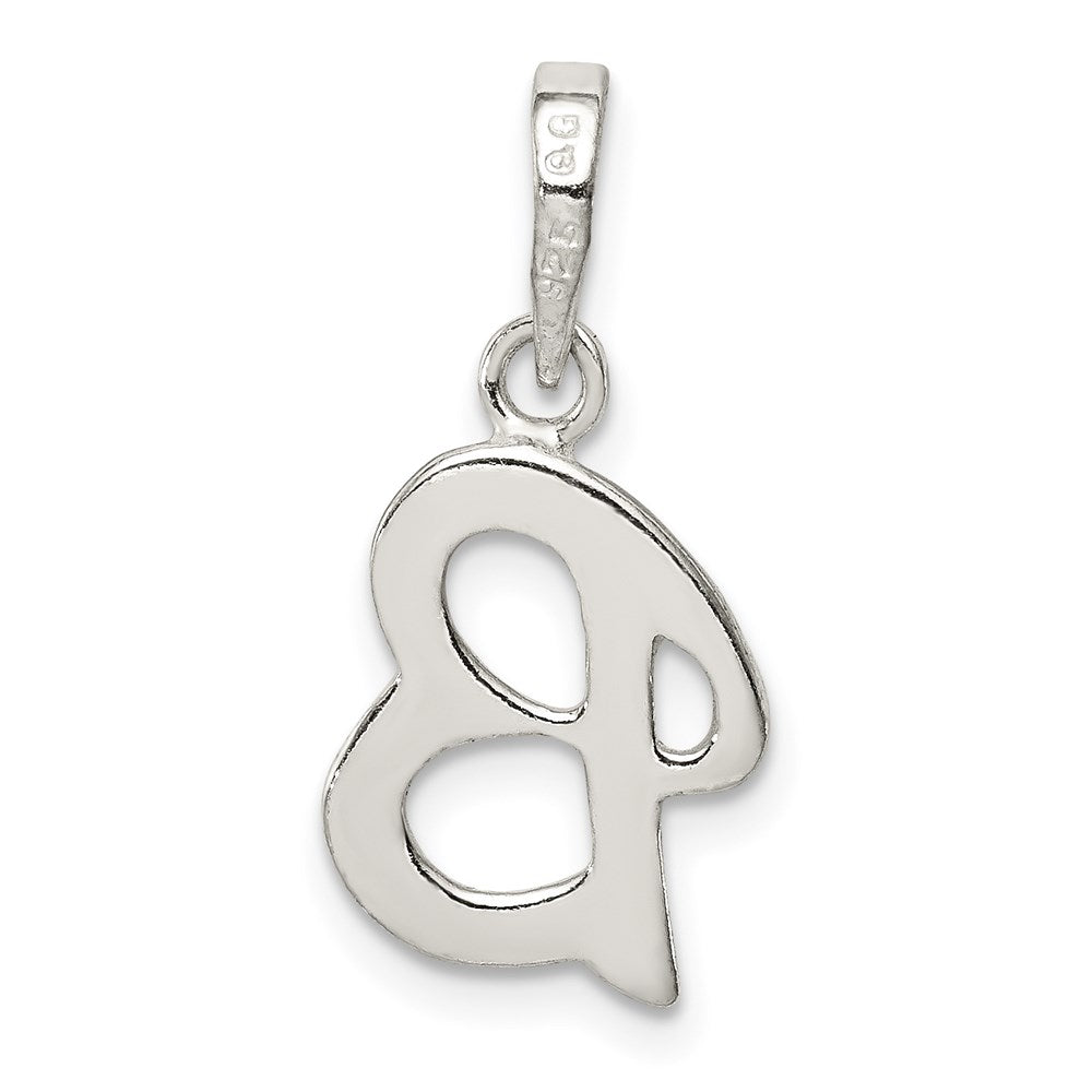 Sterlingsilber Buchstabe B Initiale Anhänger
