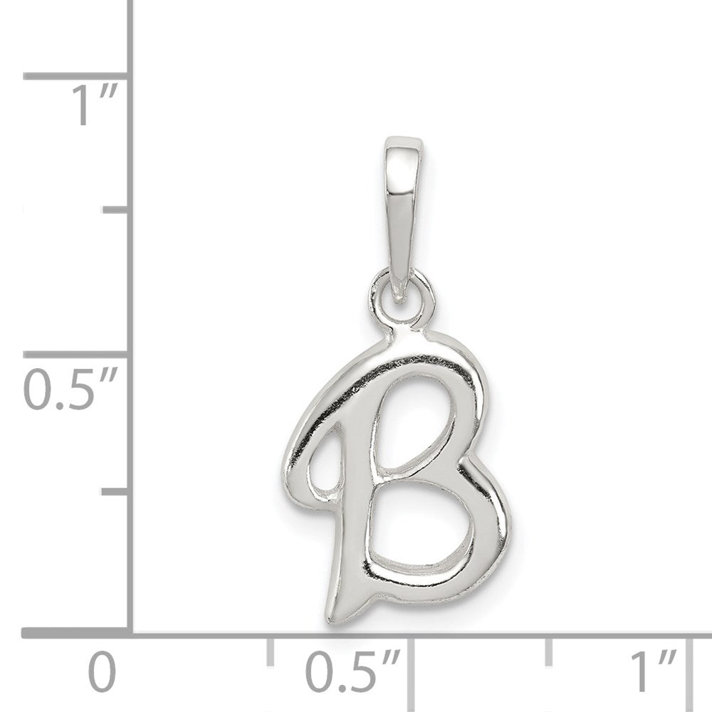 Sterlingsilber Buchstabe B Initiale Anhänger