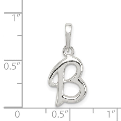 Sterlingsilber Buchstabe B Initiale Anhänger