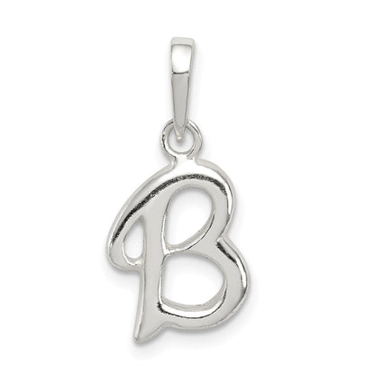Sterlingsilber Buchstabe B Initiale Anhänger