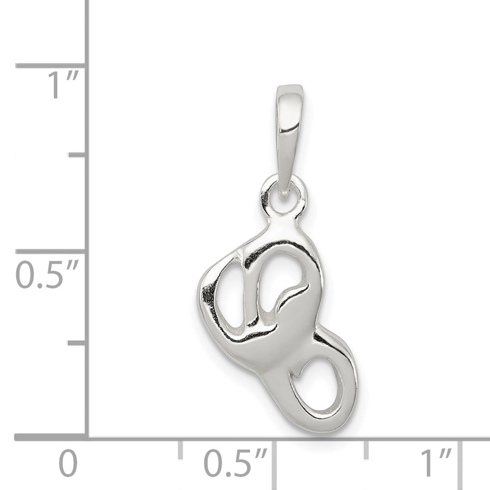 Sterlingsilber Buchstabe C Initiale Anhänger