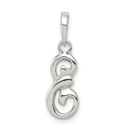 Sterlingsilber Buchstabe E Initiale Anhänger