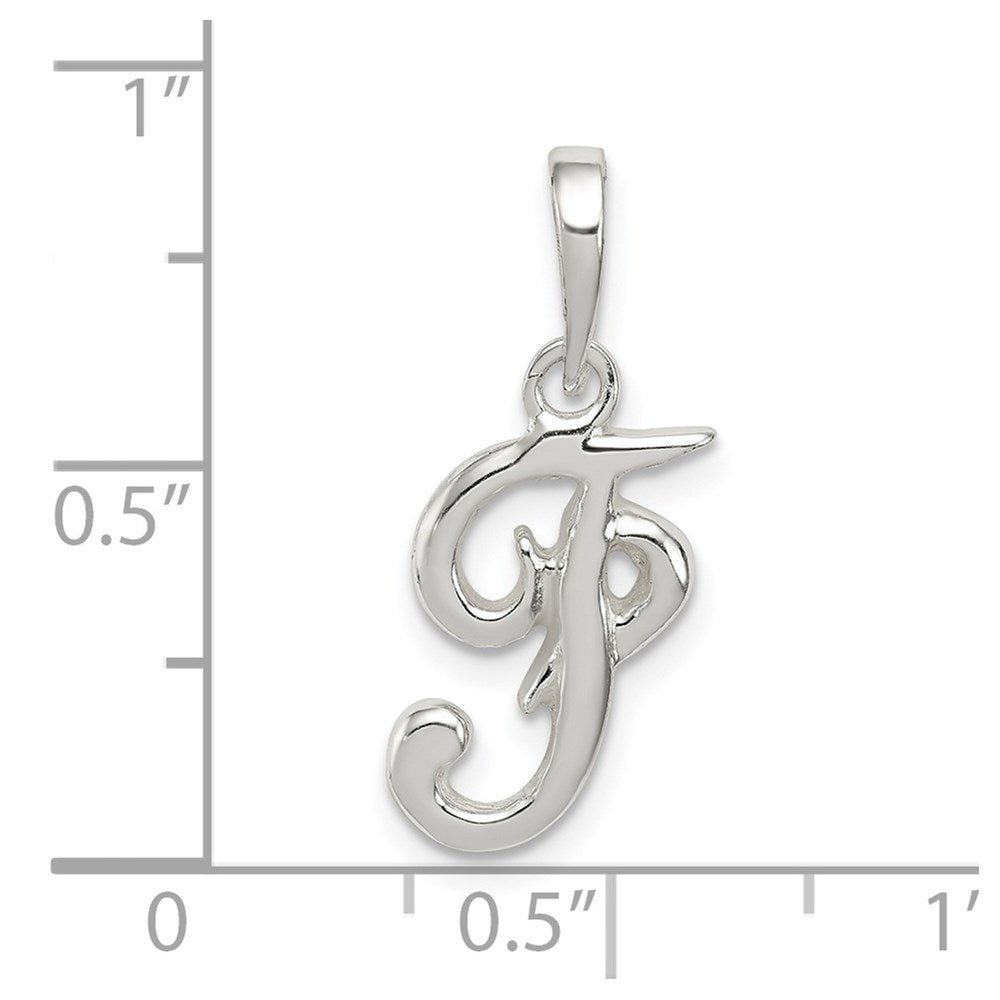 Sterlingsilber Buchstabe F Initiale Anhänger