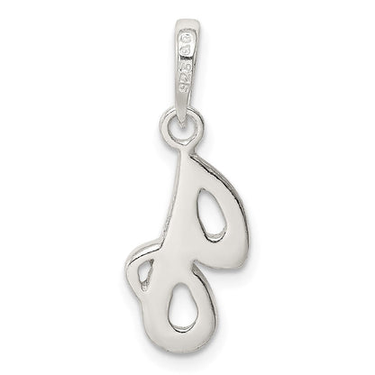 Sterlingsilber Buchstabe J Initiale Anhänger