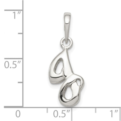 Sterlingsilber Buchstabe J Initiale Anhänger