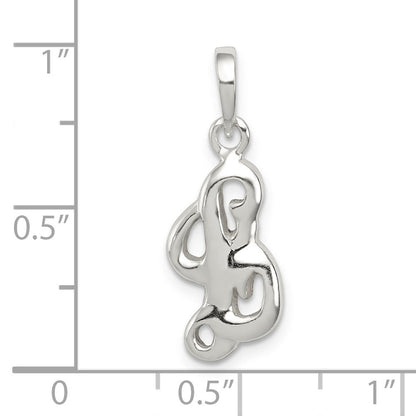 Sterlingsilber Buchstabe L Initiale Anhänger