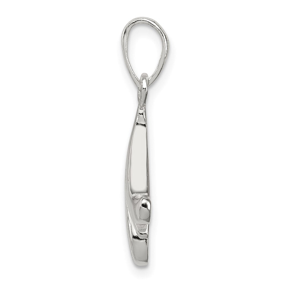 Sterlingsilber Buchstabe M Initiale Anhänger