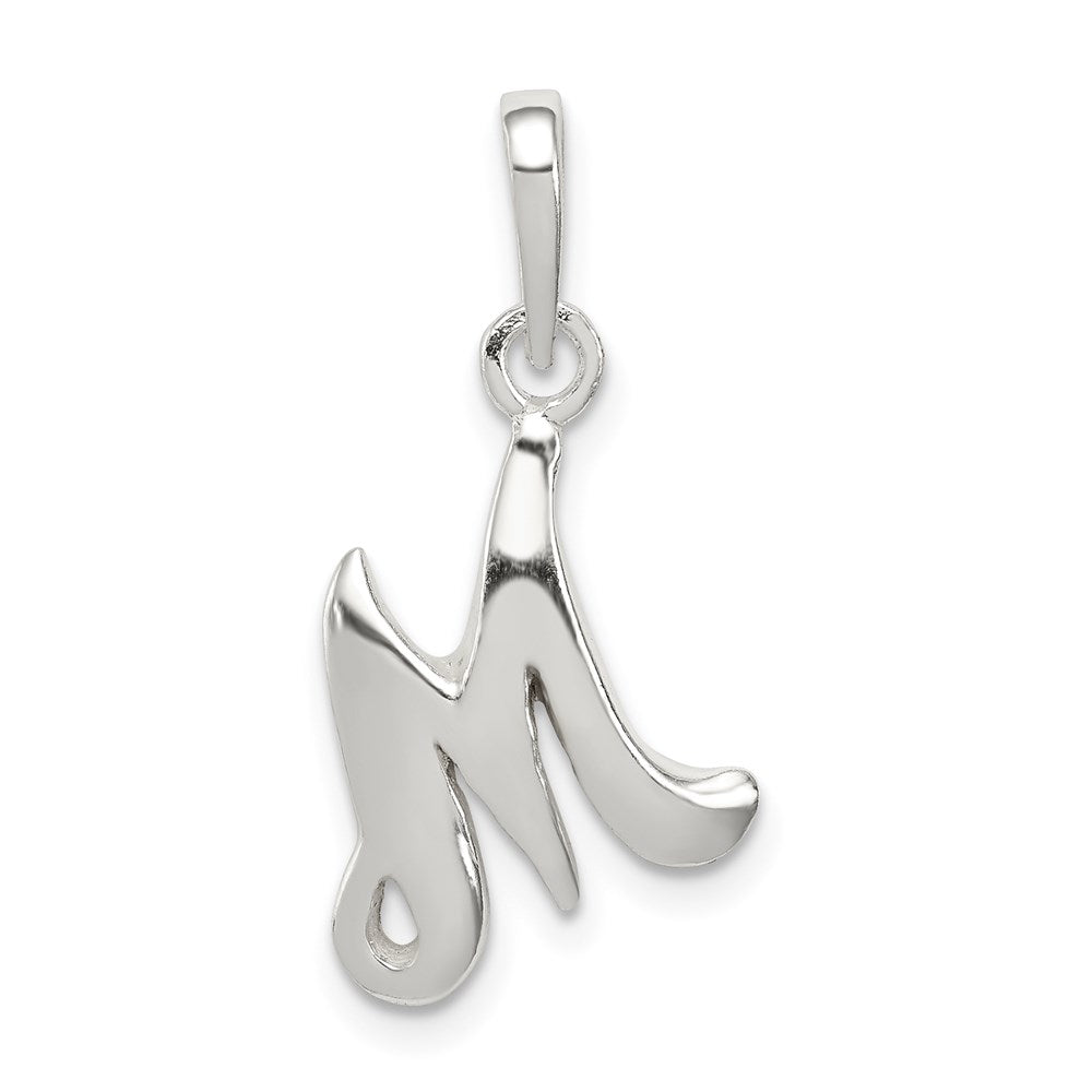 Sterlingsilber Buchstabe M Initiale Anhänger