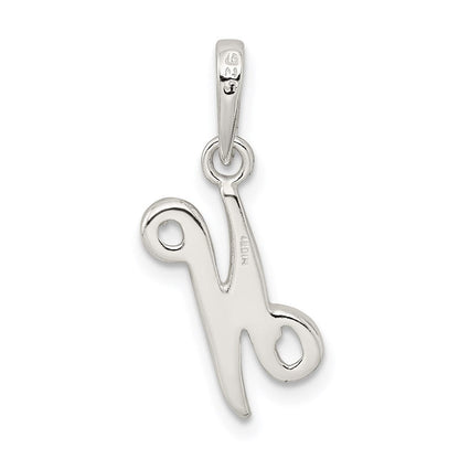 Sterlingsilber Buchstabe N Initiale Anhänger