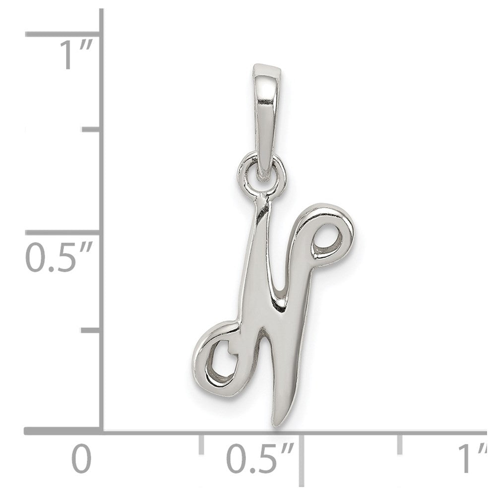 Sterlingsilber Buchstabe N Initiale Anhänger