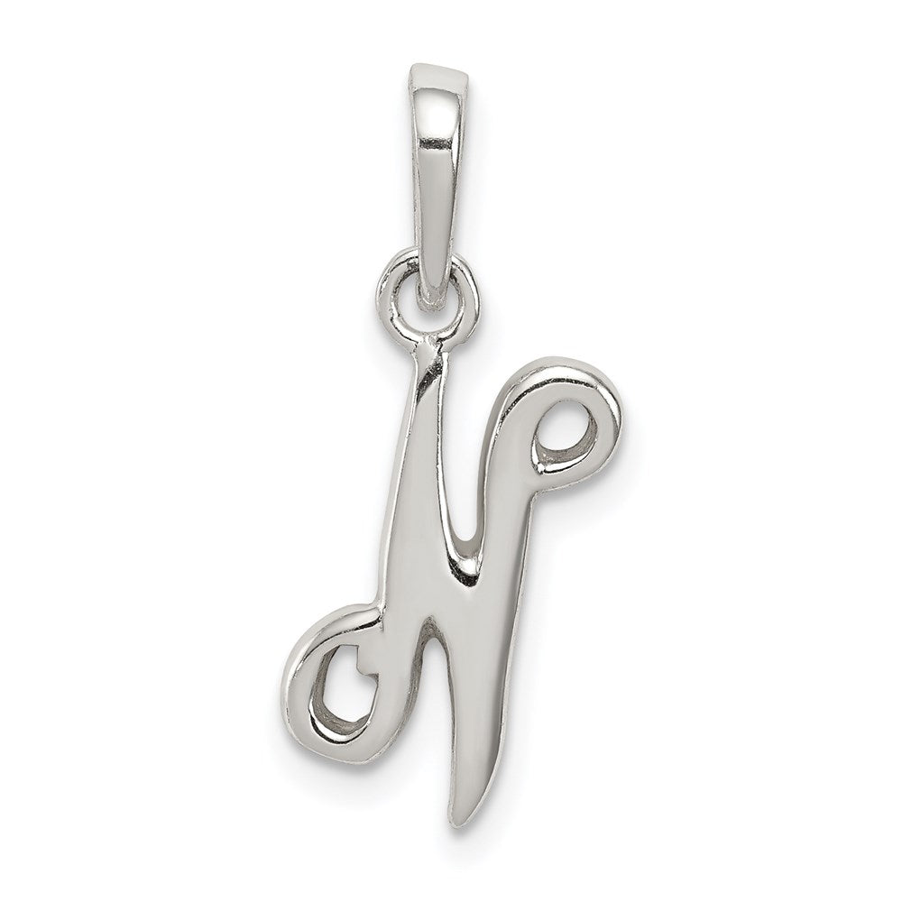 Sterlingsilber Buchstabe N Initiale Anhänger