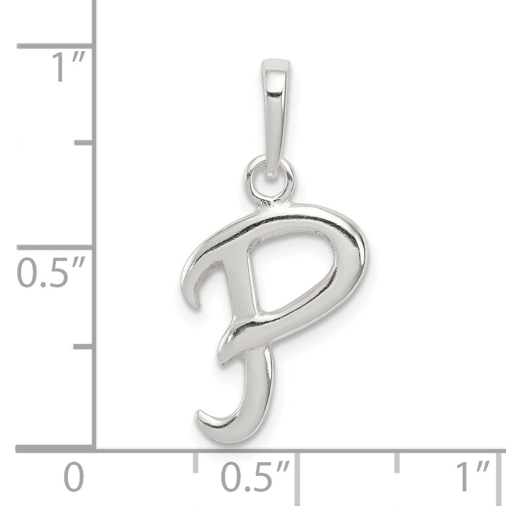 Sterlingsilber Buchstabe P Initiale Anhänger