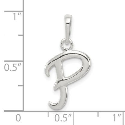 Sterlingsilber Buchstabe P Initiale Anhänger