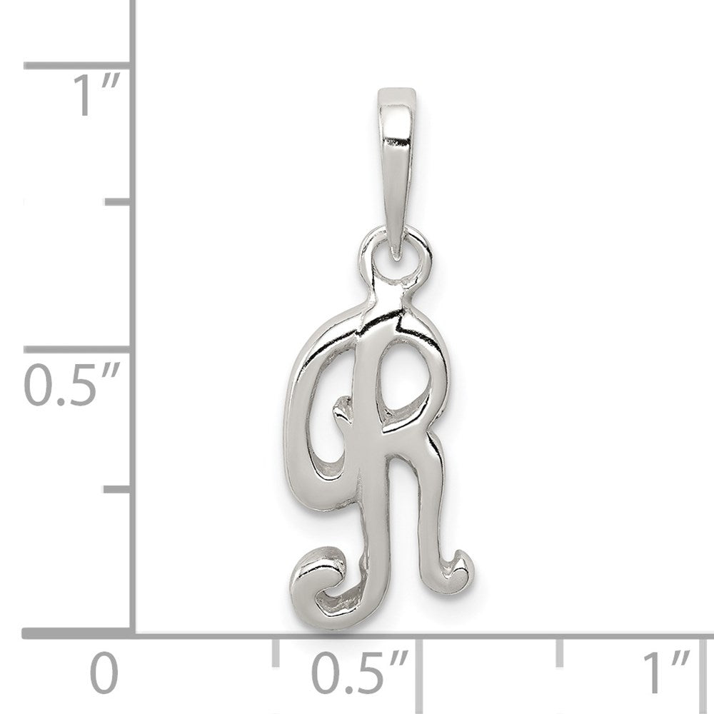 Sterlingsilber Buchstabe R Initiale Anhänger