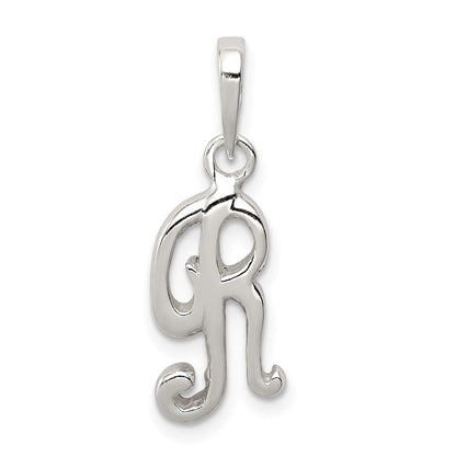 Sterlingsilber Buchstabe R Initiale Anhänger