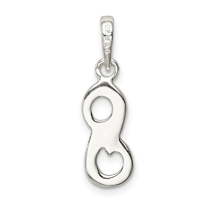 Sterlingsilber Buchstabe S Initiale Anhänger