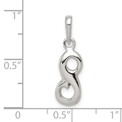 Sterlingsilber Buchstabe S Initiale Anhänger