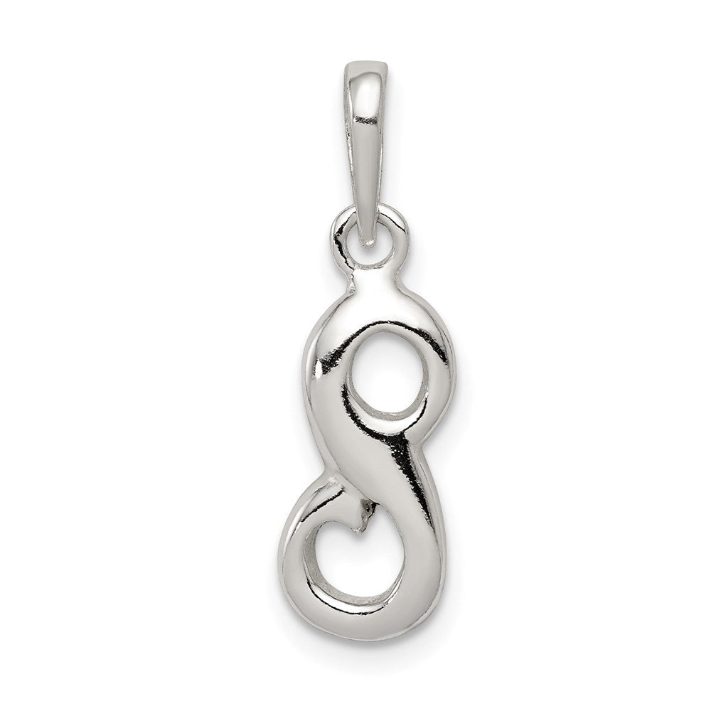Sterlingsilber Buchstabe S Initiale Anhänger